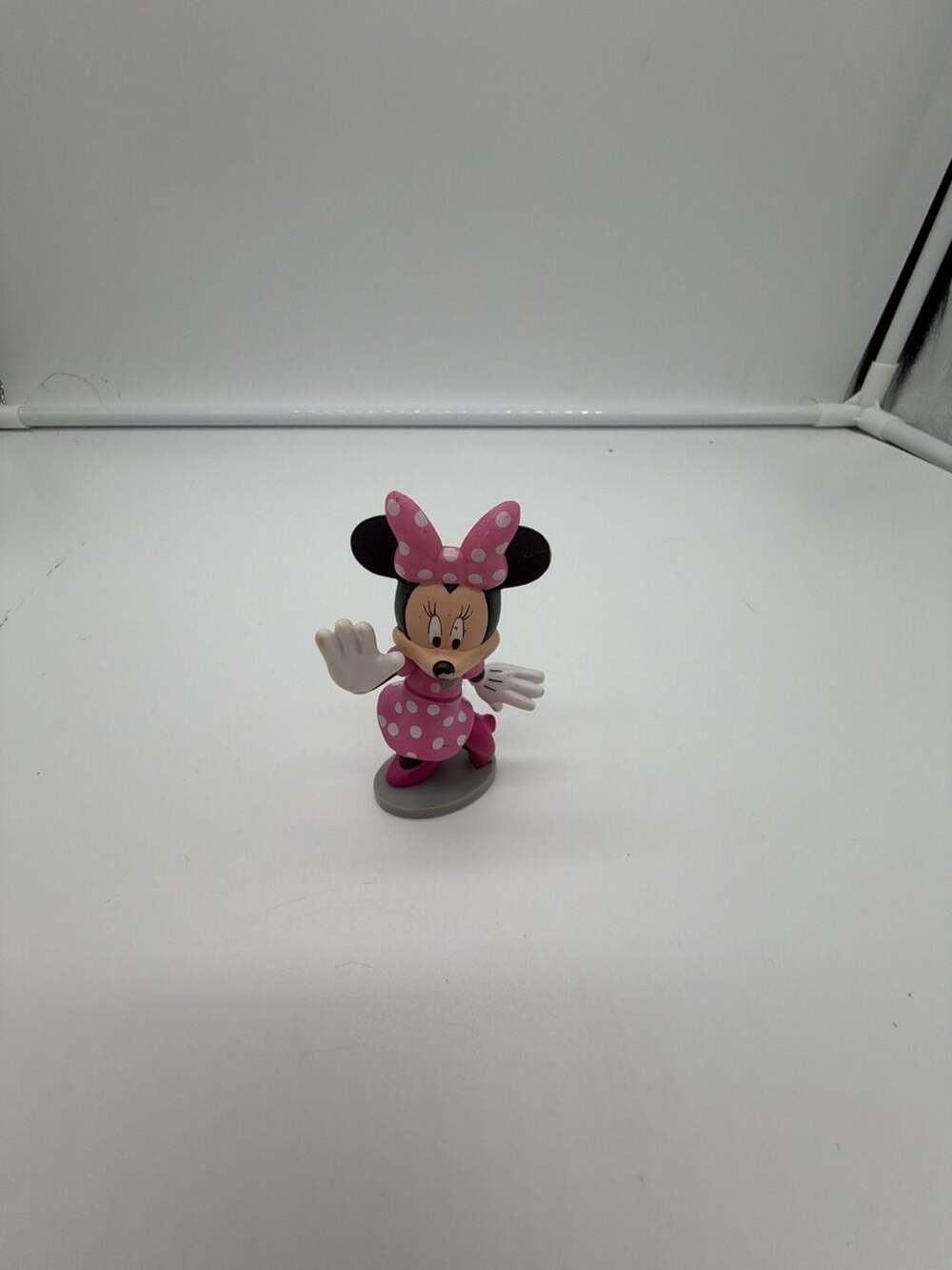Disney Minnie Mouse PVC Figure in Pink Polka Dot Dress Cake Topper